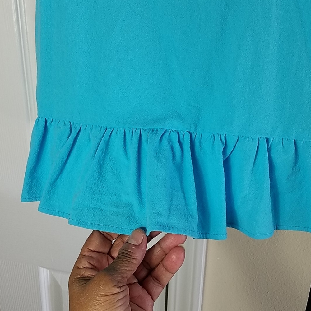 JW Style, Teal top, adjustable straps, Sz M - Picture 6 of 8